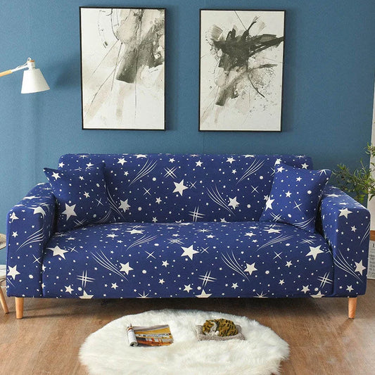 Blue Shooting Star Fitted Sofa Cove