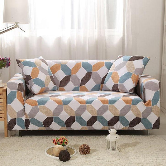 Geometric Octagon Fitted Sofa Cover