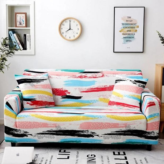 Paint Stripe Fitted Sofa Cove